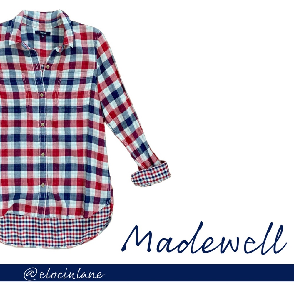 Madewell Plaid Buttton Down